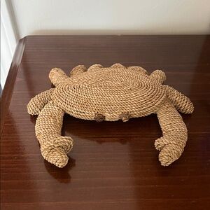 Source Unknown Natural Rope Crab Trivet